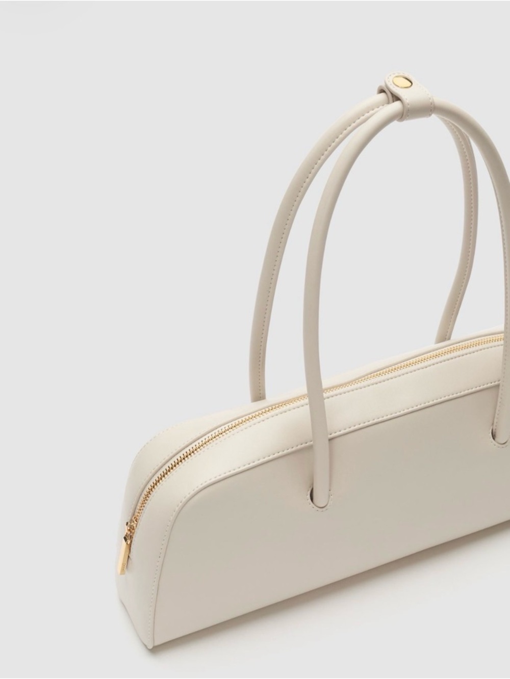 Seed Heritage Cream Structured Top-Handle Shoulder Bag - Picture 3 of 4
